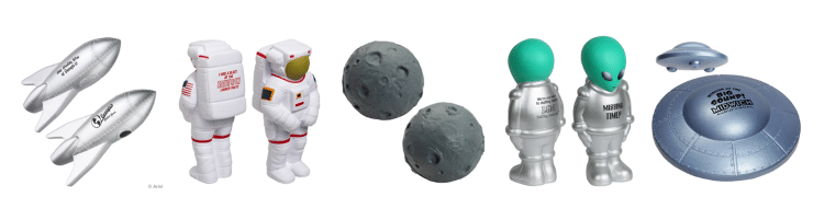 space-themed stress relievers squeeze toys