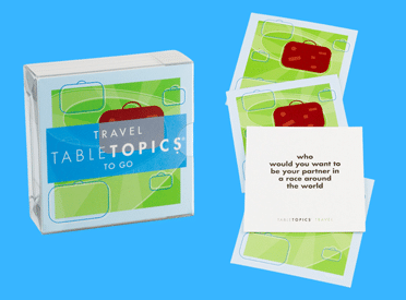 TableTopics To-Go Travel conversation starter cards