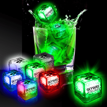 LED ice cubes with logos