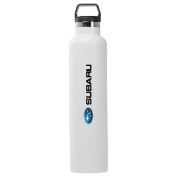 white RTIC water bottle with custom logo