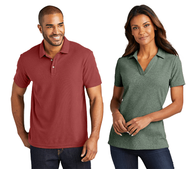 Cotton Blend Pique Polo made from 60% recycled cotton/40% rPET