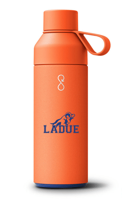 orange 17-oz. Ocean Bottle with logo