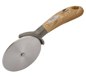 pizza cutter with custom logo on handle - restaurant advertising