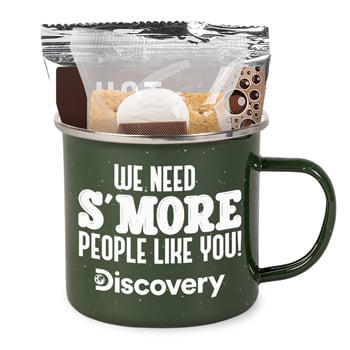 s'mores in camping mug gift set