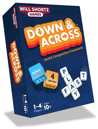 Down & Across crossword tile game by Will Shortz